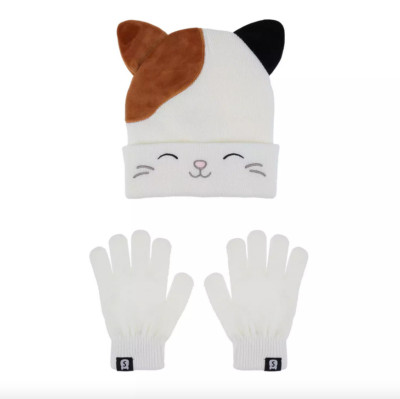 Squishmallows Cam the Cat Hat and Gloves Set for Girls
