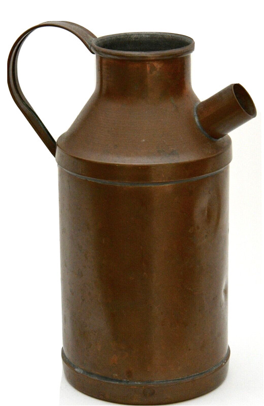 Rare E. W. ALLEN Copper "Milk Jug" Cocktail Shaker. Art Deco Metalware Barware