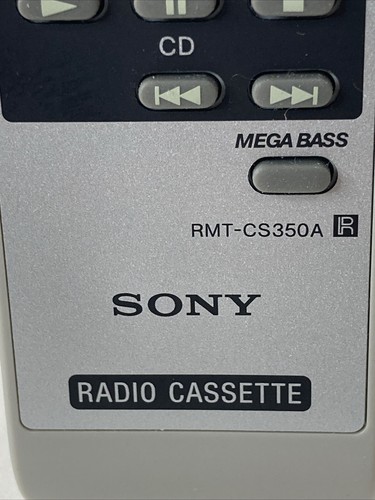 Genuine Sony RMT-CS350A Radio Cassette Remote Control for CFD-S350, CFDS350 oem - Picture 2 of 14