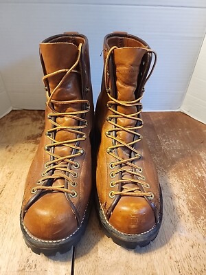 Vintage 70s DANNER Woodsman Mountain Elk Boots Vibram Soles USA
