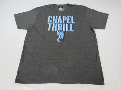 New North Carolina Tar Heels ''Chapel Thrill'' Mens Size XL XLarge Gray Shirt