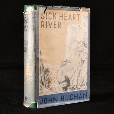 1941 Sick Heart River John Buchan First Edition First Printing Dustwrapper