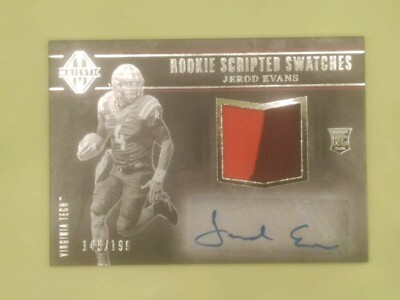 2017 Panini Majestic Rookie Scripted Swatches Jerod Evans True RPA/199