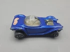 Vintage Mattel Hot Wheels Redline 1968 Blue Beatnik Bandit Bubble Top Car
