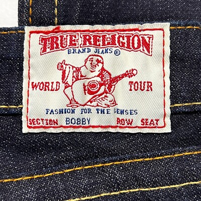NEW True Religion Bobby Womens Sz 26 Flared Dark Blue Denim