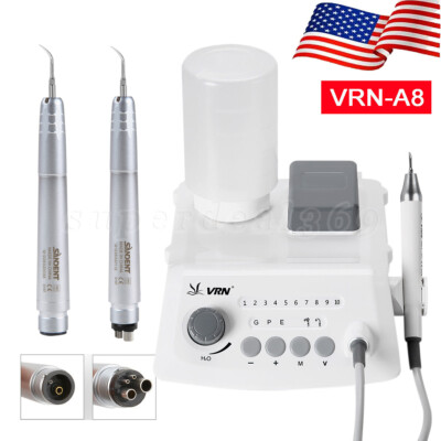 Dental LED Ultrasonic Scaler VRN-A8 with Tip/Air Scaler Handpiece 2Hole/4Hole po