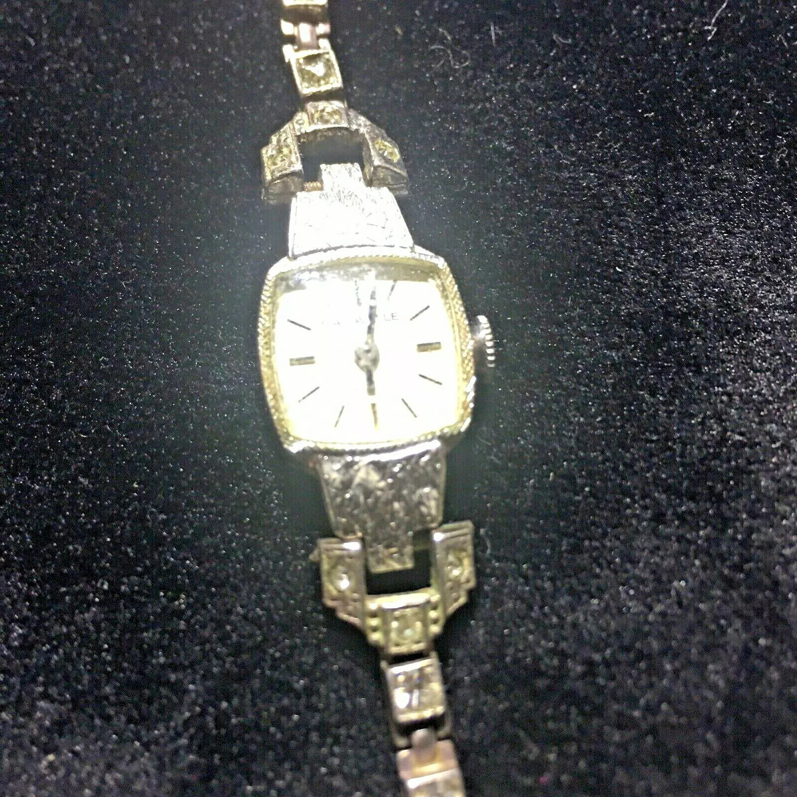 Caravelle N7 Ladies Deco Vintage Watch with Base Metal & Stainless Steel Back-image