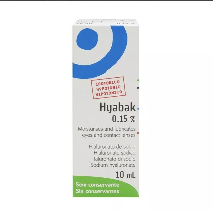HYABAK 0.15 EYE DROPS THEA 10ml HYALURONATE eBay