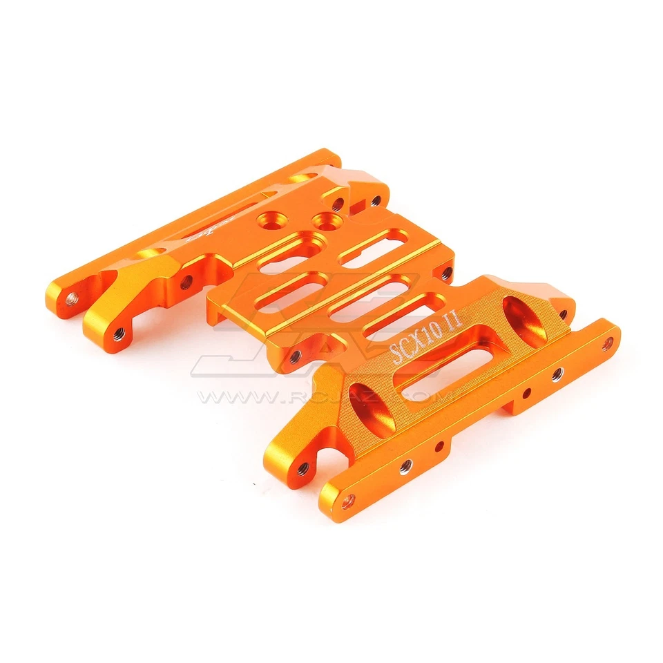 GPM SCX2038B-OR Aluminum Gear Box Bottom Mount Skid Plate Set For Axial SCX10 II - Image 2 of 2