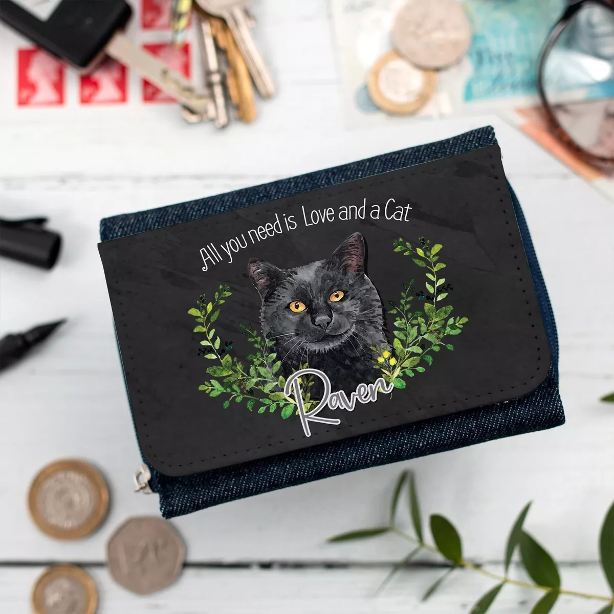 Kitten coin purse deals