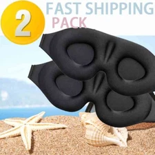 3D Sleep Mask For Men & Women Eye Mask For Sleeping Blindfold Travel Accessories