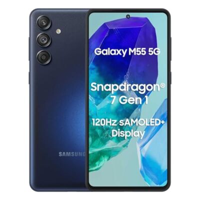 Samsung Galaxy M55 5G (Denim Black,12GB RAM,256GB Storage) | 50MP Triple