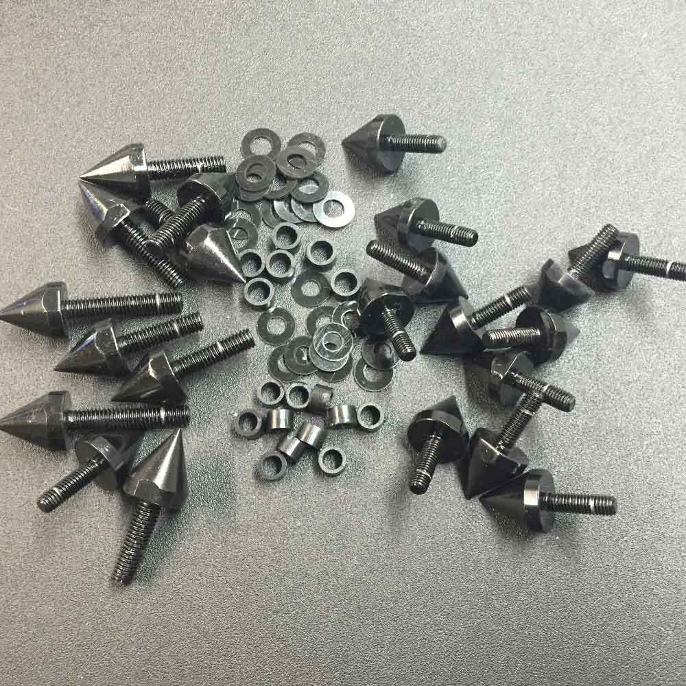 1 Set ZX636 Black Kit ZX-6RR 2003-2006 Ninja Bolts 05