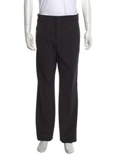 Prada Mens Nylon Mid Rise Straight Leg Dress Pants Black size IT 56 307008