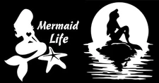 Ariel & Mermaid Life Starfish Decal Pack Car Truck Window Laptop Tablet Tumblers