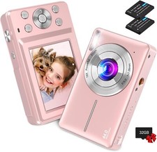 Digital Cameras 44MP 1080P Campus Mini Cameras 16X Zoom for Boys Girls Kids