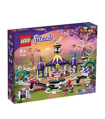 LEGO Friends Magical Funfair Roller Coaster Fairground Set 41685 Sealed Box  Wear UK