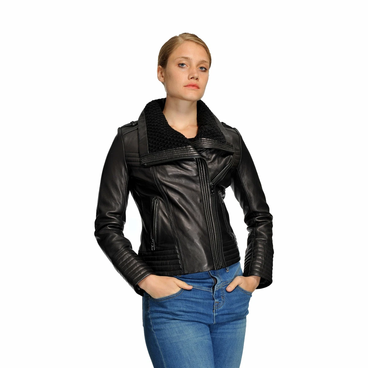 Knit motorcycle jacket cheap