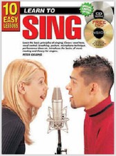 10 Easy Lessons - Learn to Sing - Beginners Singing Tutor Book CD DVD - N8~;
