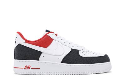 Nike Air Force 1 '07 LX 'White Red Denim' DJ5174-100 | eBay