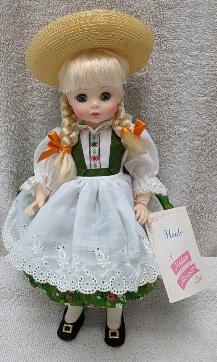Vintage 1960s MINT Madame Alexander Heidi Doll #1580 Original Box