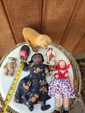 Vintage Lot Of Animals Dolls Hand Made Toy