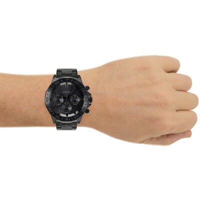 FOSSIL Bannon Mens Multifunction Watch Black Dial Day Date