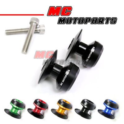 TWALL Rear Swingarm Spools For Suzuki GSXR 1000 Hayabusa SV650 S GSX-R 600 750