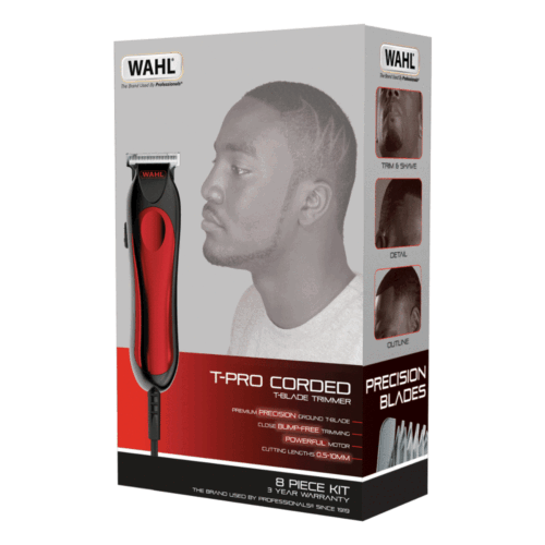 Wahl 9307-5317 Haarschneider Detailer T-Pro Klinge schnurgebunden stoßfrei 8-teiliges Kit - Bild 1 von 4