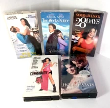 5 Classic Sandra Bullock VHS Movies See Photos & Description For Titles