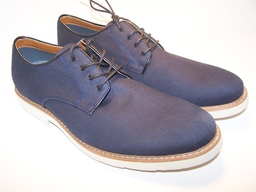 Zapatos para hombre IZOD BUX azul marino informales Oxford con cordones medianos ancho D NUEVOS - Imagen 3 de 5