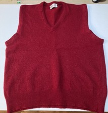Lord Jeff Sweater Vest Imported Lambs Wool USA Vintage Ox Blood