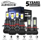 For GMC Sierra 1500 2500 2003 2004 2005 2006 6000K LED Headlight Fog Light Bulbs