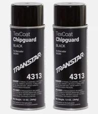 Transtar 4313 Tex Coat Chip Guard Black Aerosol 12.75 oz  each (2 Pack)