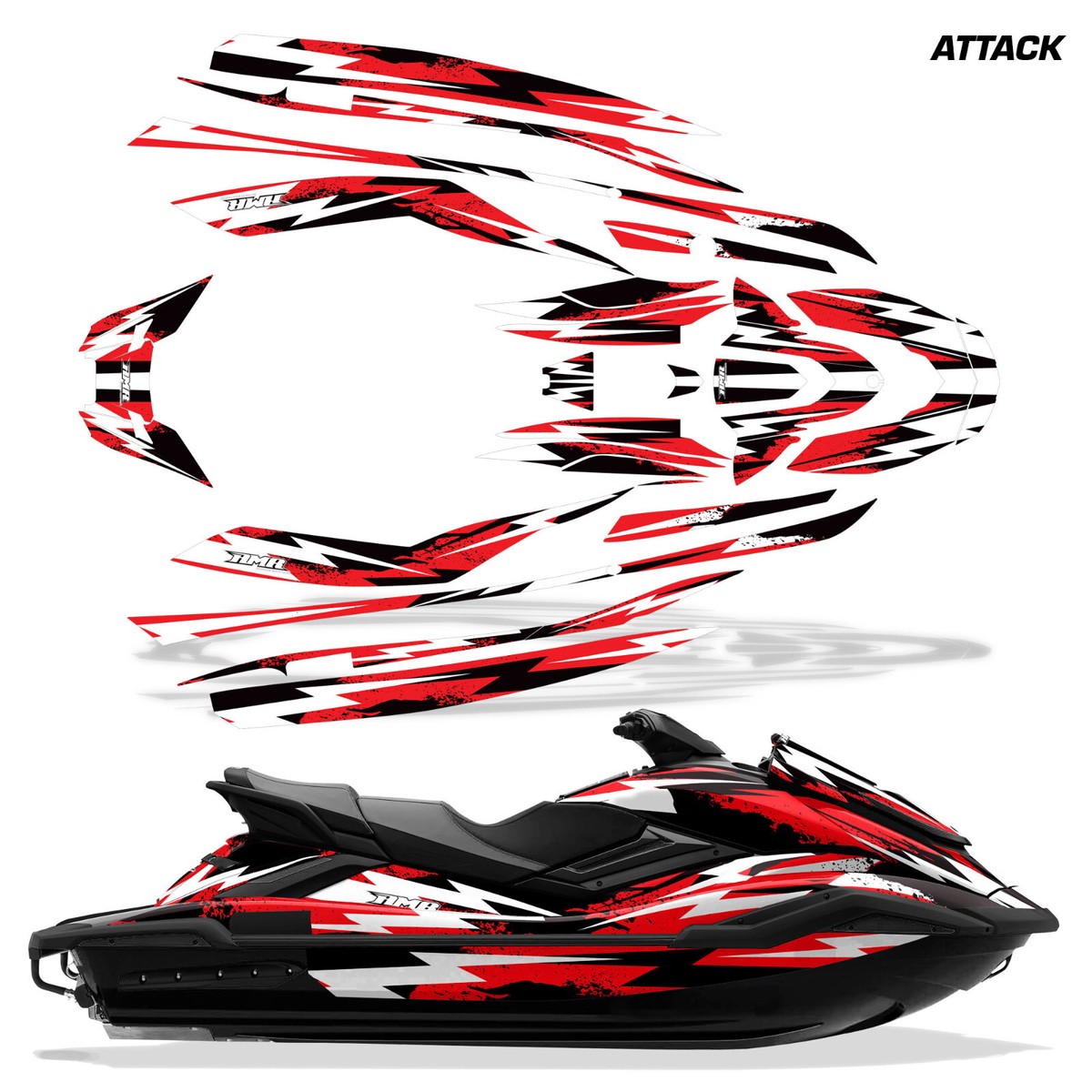 Graphics Decals Stickers for Yamaha FX Cruiser SVHO 19-21 ATTACK R
