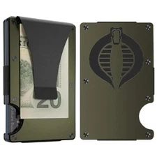 Custom COBRA COMMANDER Laser Engraved Wallet-Pick A Wallet Color.