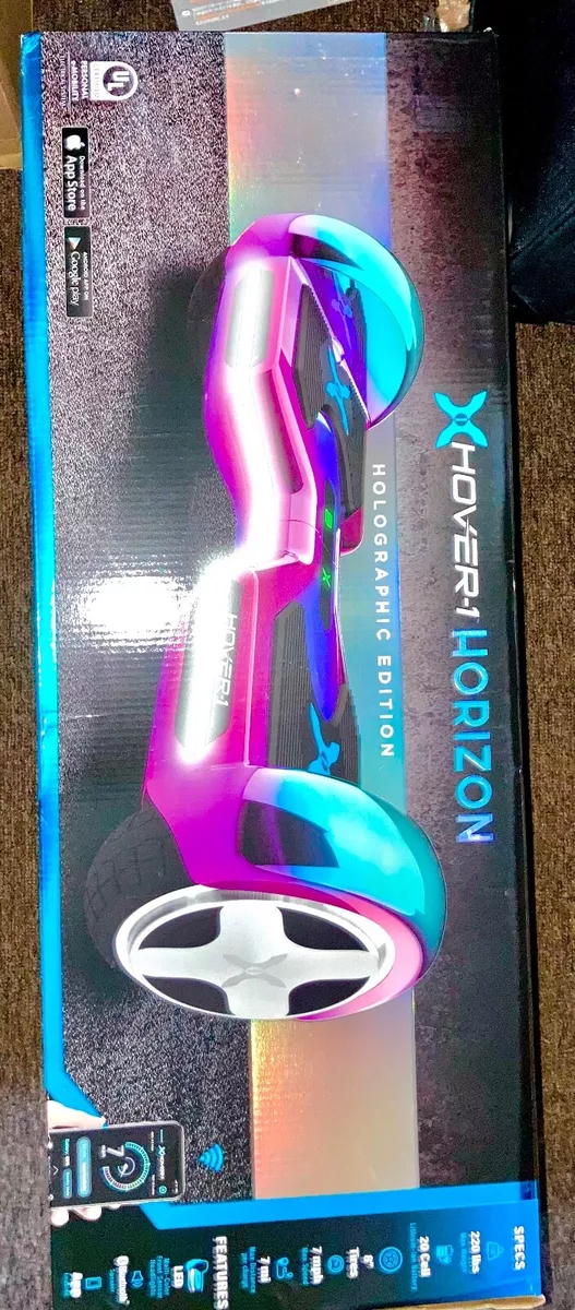 Hover 1 Horizon Holographic Edition Bluetooth speaker Headlight Scooter board
