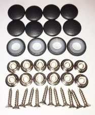 12 Dura Snap Upholstery Buttons Dark Charcoal Choice Of Size And Screws
