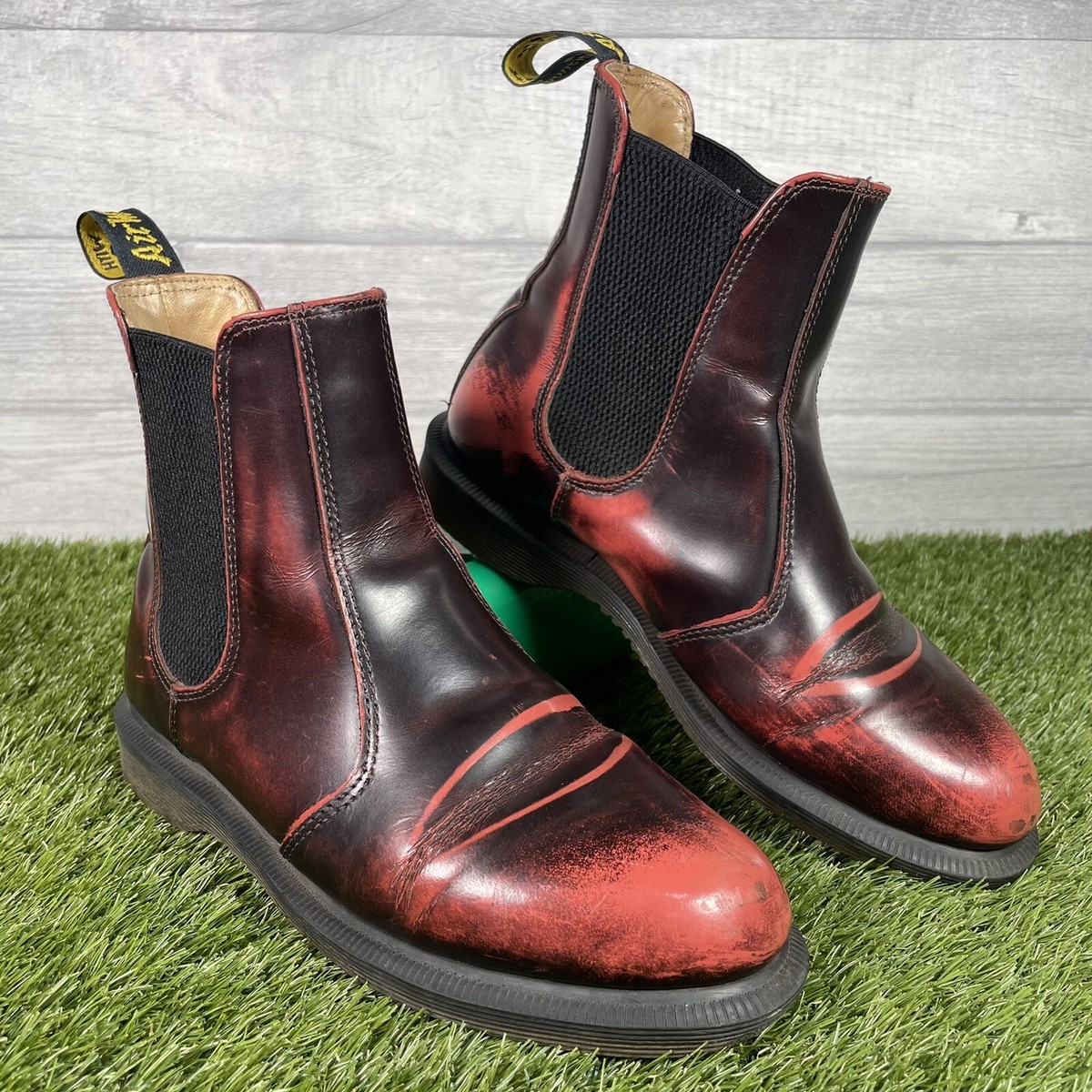 Flora Chelsea Boot Flora Arcadia Dr Martens Cherry Red Arcadia