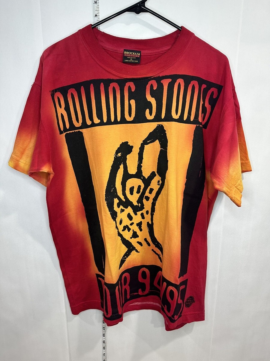 トップス ROLLING STONES WORLD TOUR 1994 BROCKUM Vintage 1990s Rolling Stones World Tour Logo T-shirt