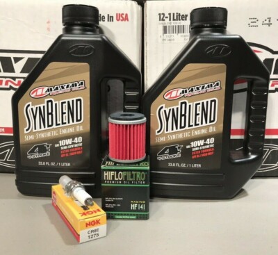 Yamaha YFZ450 Tune Up Kit SYN Oil Change NGK Spark Plug Filter YFZ 450 04 05 06