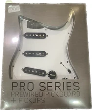 EMG CROSSROADS RA-2 PRO RETRO ACTIVE BLACK ON WHITE PICKGUARD ALNICO 2 MAGNETS