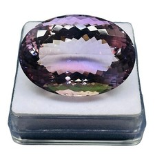 VVS 78.35 Cts Natural Amethyst 34x24mm Oval Cut Huge Untreated Loose Gemstone