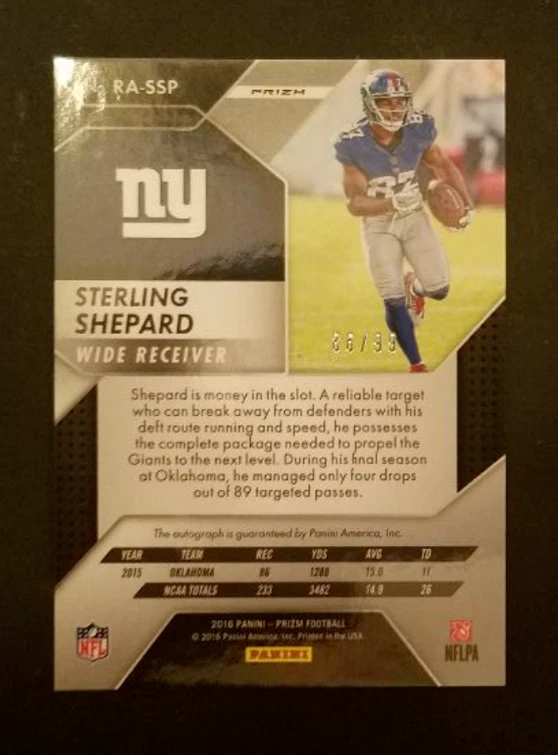 Sterling Shepard 2016 Panini Prizm 86/99 - Image 2 of 2