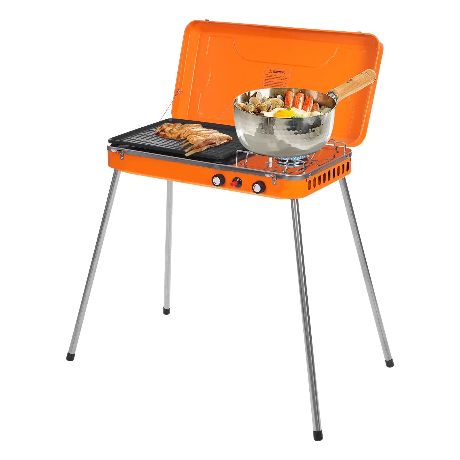 Camping BBQ Picnic Camping Stove Portable Gas Grill Cooker Outdoor Grill Stove