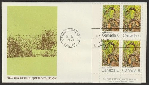 Canada #535, Maple Leaves in Spring, LL PB, Official First Day Cover, FDC 1971