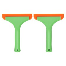 2pcs Squeegee 6 Inch Water Blade Shower Squeegee for Window Glass Door, Green