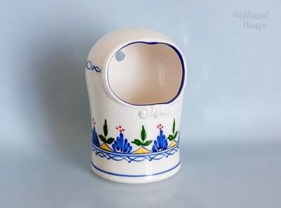 Vintage 80er Jahre Keramik Salz Schwein Salzkeller mit handbemaltem Design