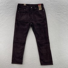 Levi's Pant's Men's 36x32 Brown 505 Corduroy Pinwale Regular Fit Straight Preppy