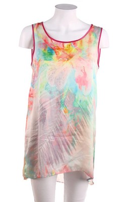 promod Blusentop Bluse Top Tropical Print M multicolor